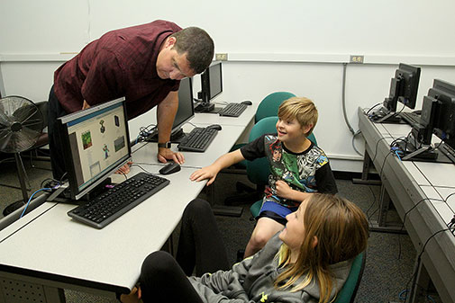 Students and instructor in class