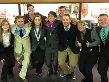 Highland Community College Forensics team in Chicago Heights