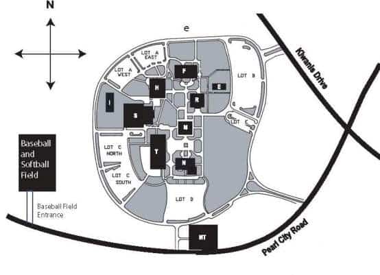 Photo of campus map