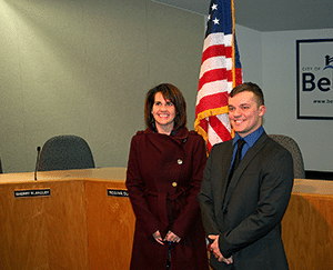 Photo of Isaac Asche and instructor