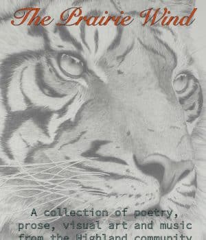 Prairie Wind 2020 cover featuring a lion drawing