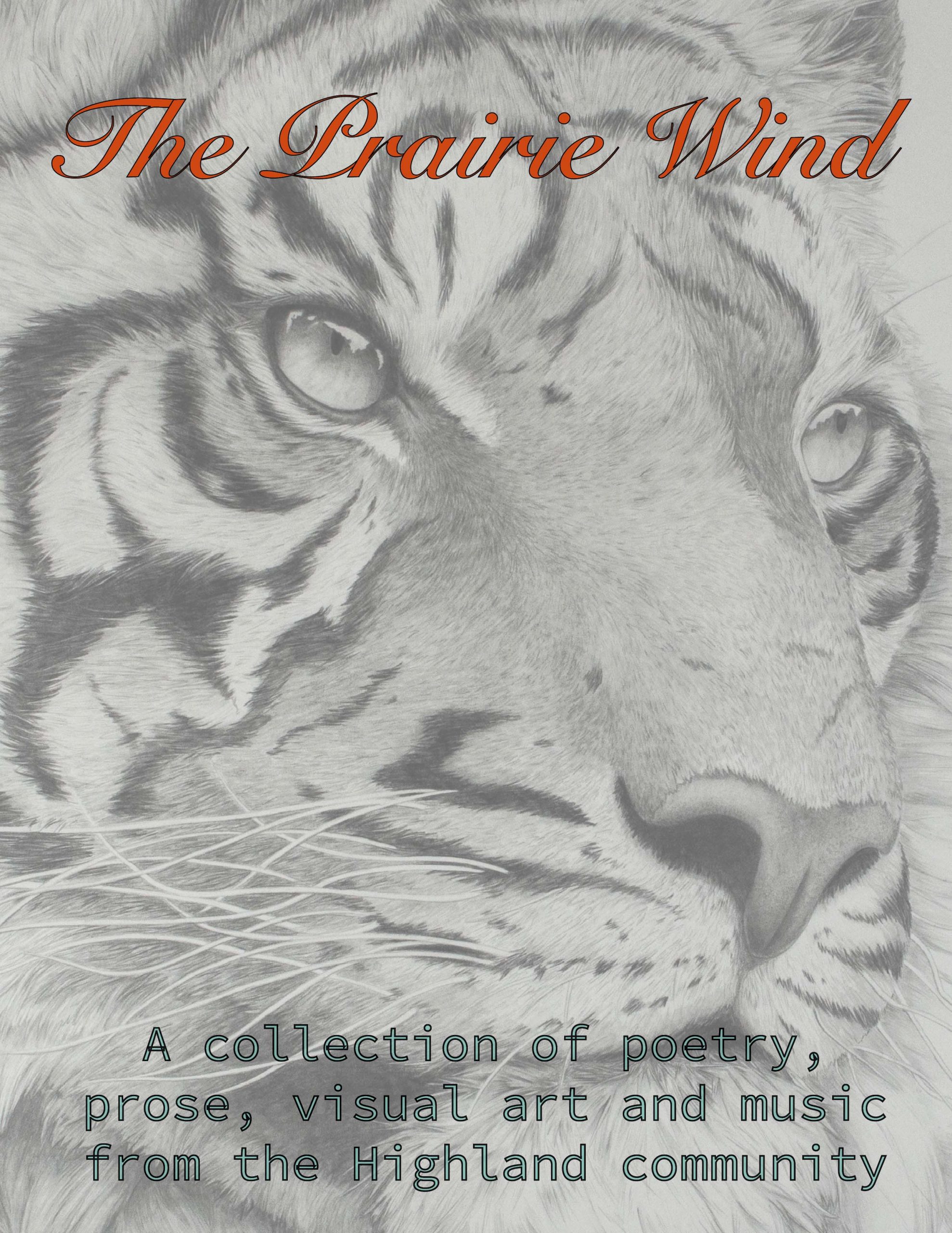 Prairie Wind 2020 cover featuring a lion drawing