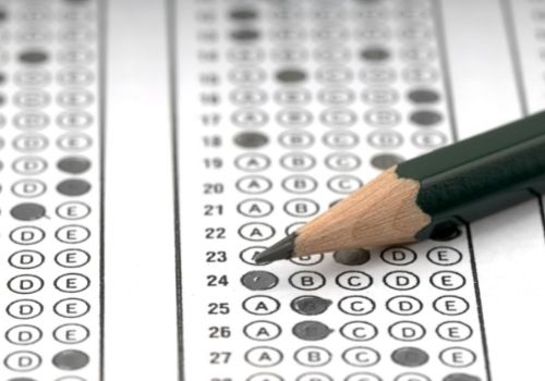 scantron test with a pencil
