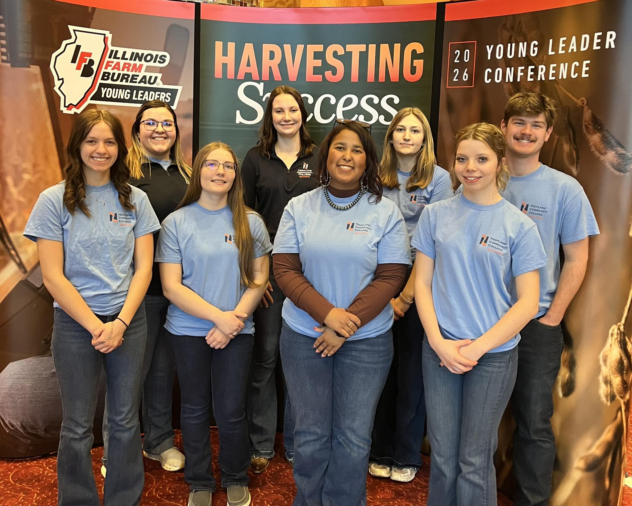 Highland Agriculture Students Attend Illinois Farm Bureau Young Leader Conference