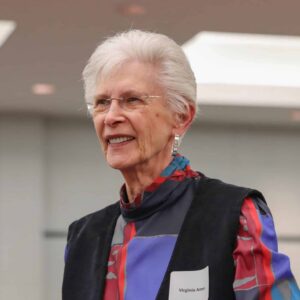 A photo of a woman, Virginia Ames, who is the recipient of the 2026 Delbert Scheider Lifetime Achievement Award.