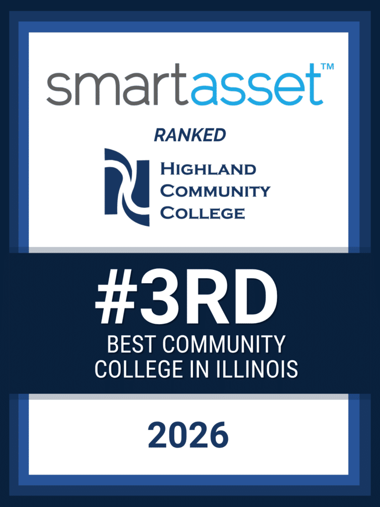smart asset ranked Highland #3rd best community college in Illinois